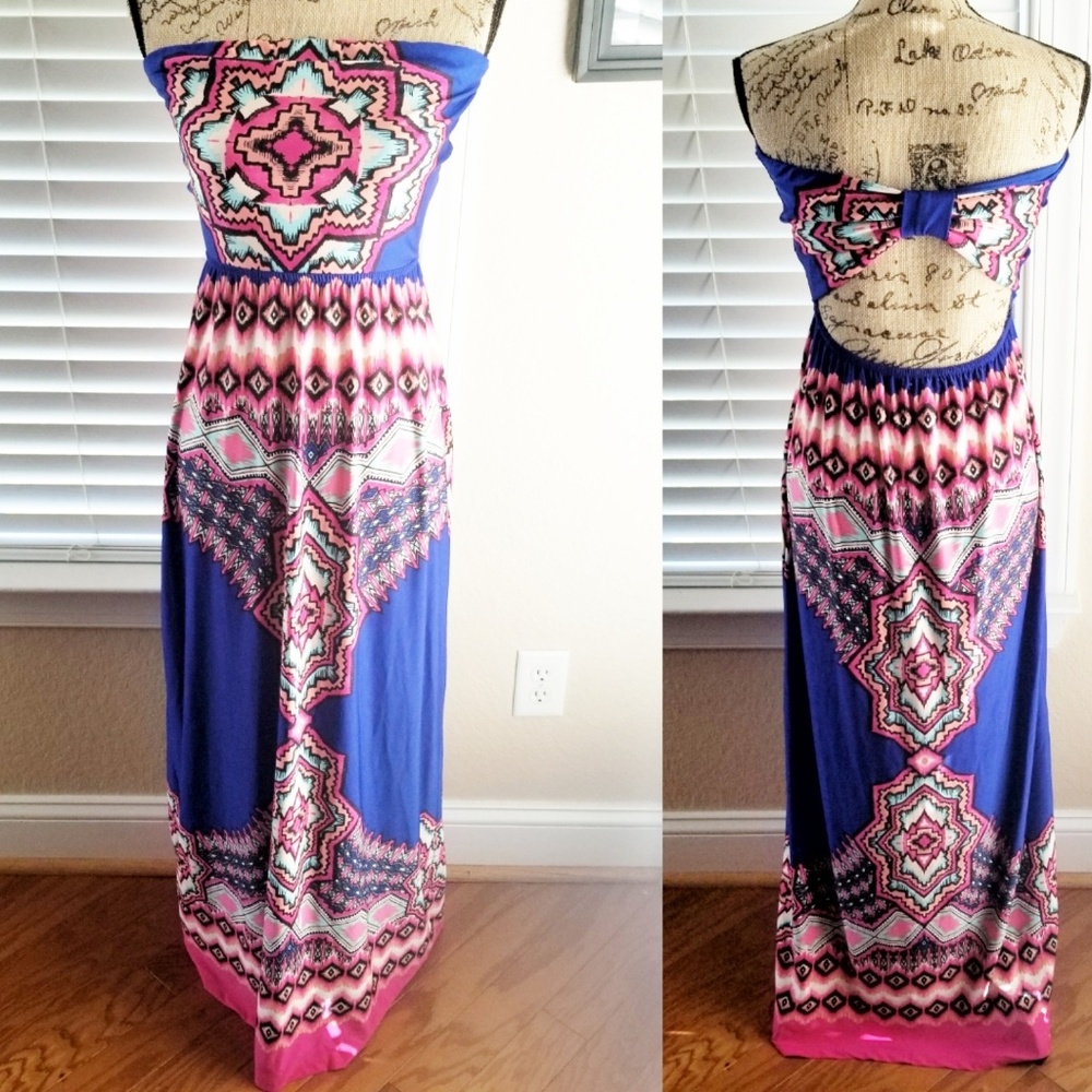 🔥6/$25 Charlotte Russe strapless maxi large